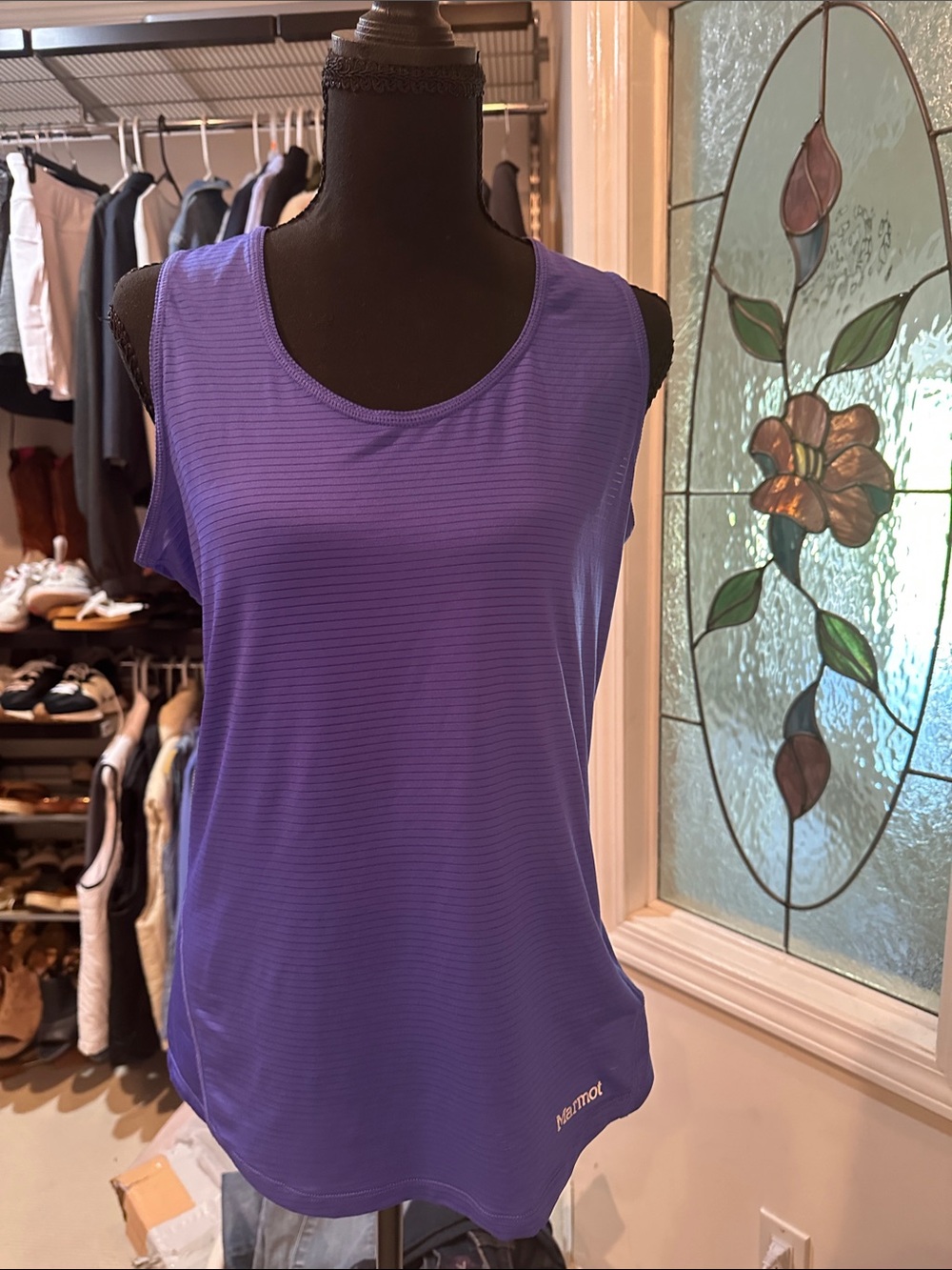 Marmot Women’s Violet Performance Scoop-Neck Tank Sz M
